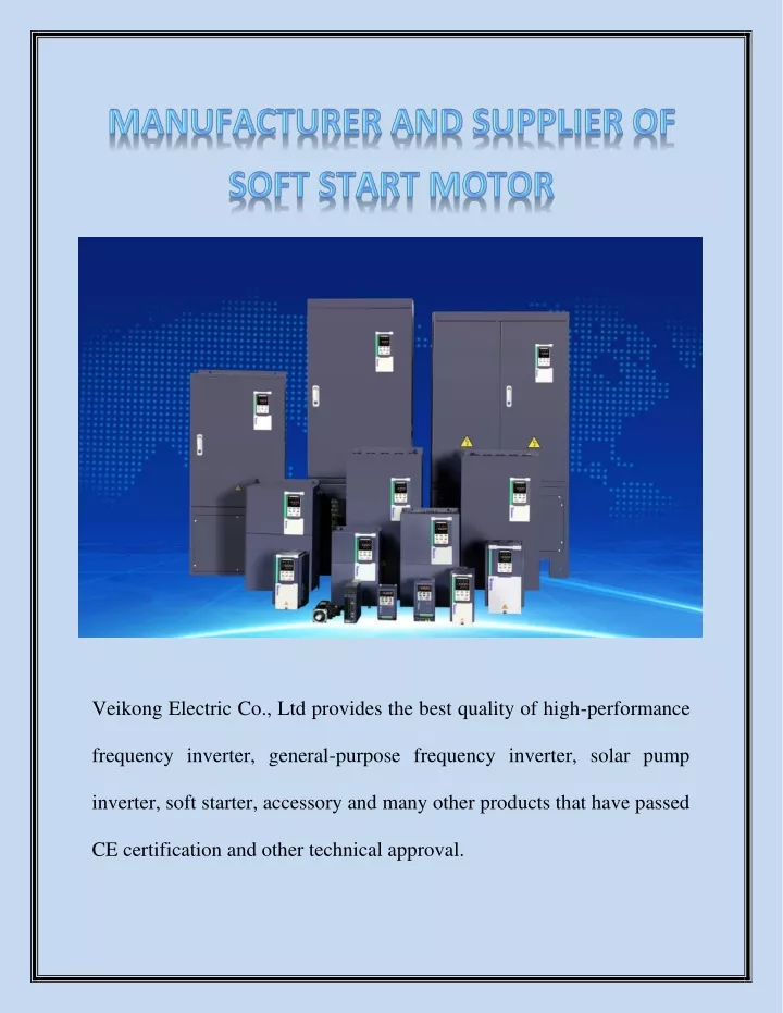 veikong electric co ltd provides the best quality