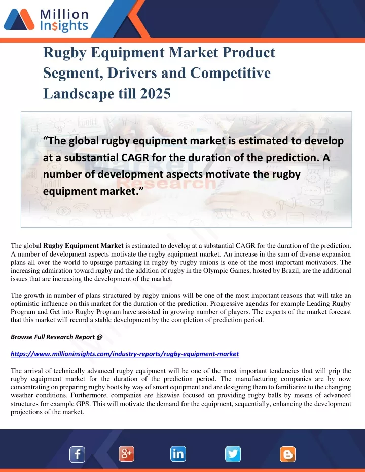 rugby equipment market product segment drivers