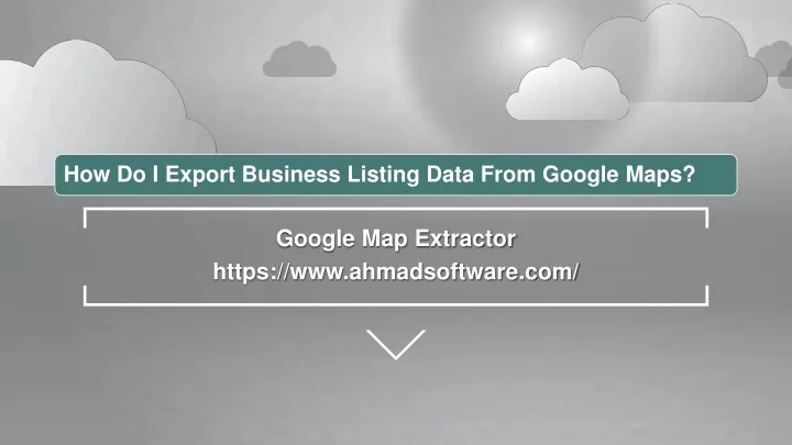 how do i export business listing data from google