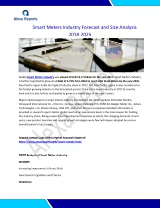 Smart Meters Industry Forecast and Size Analysis 2018-2025