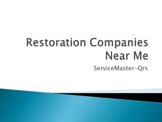 Restoration Companies Near Me | ServiceMaster-Qrs