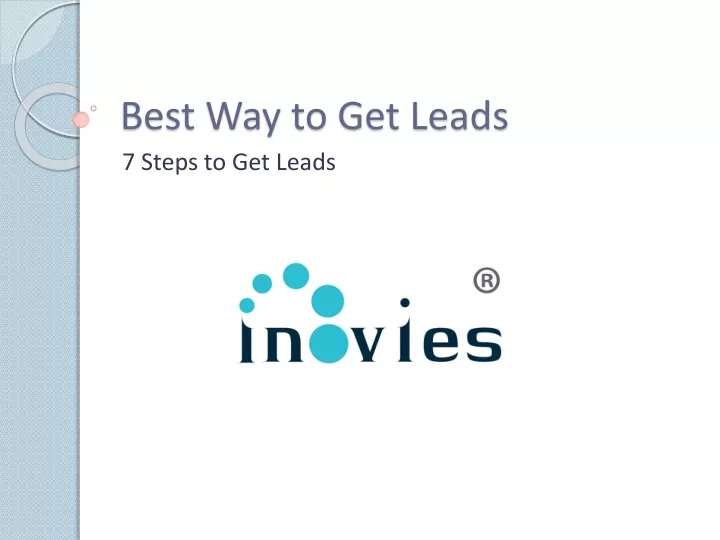best way to get leads