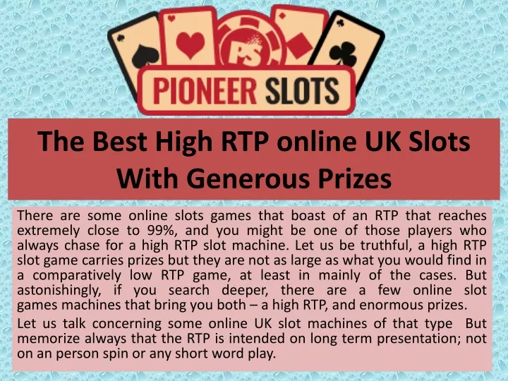 the best high rtp online uk slots with generous prizes