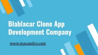 BlaBlaCar Clone App | BlaBlaCar Clone Script