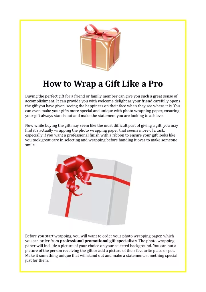 how to wrap a gift like a pro