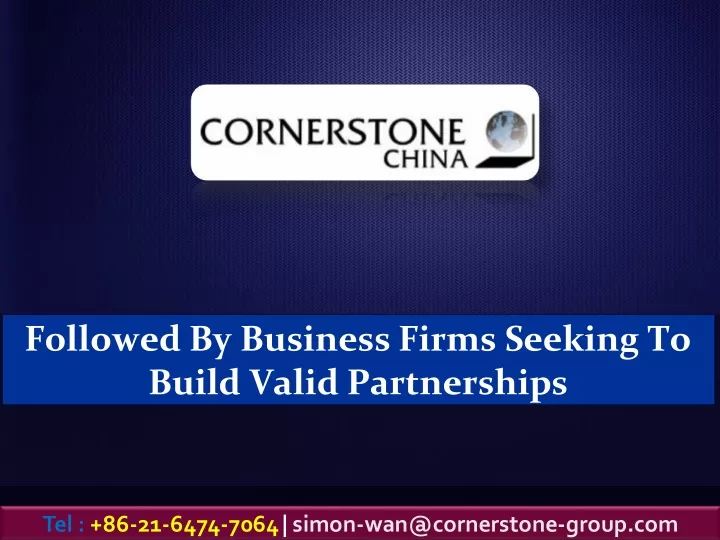 followed by business firms seeking to build valid