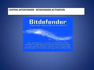 Central.bitdefender.com - Bitdefender Activate Key Code