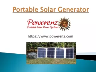 Portable Solar Generators