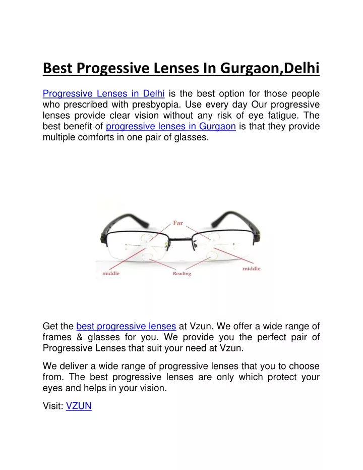 best progessive lenses in gurgaon delhi