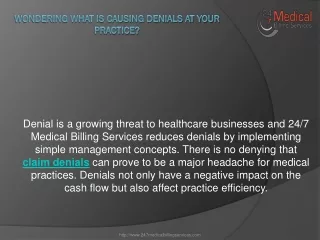 wondering what is causing denials at your practice