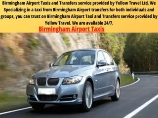 Taxi From Birmingham Airport