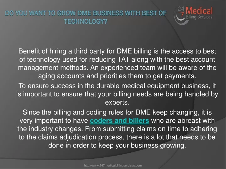 do you want to grow dme business with best of technology