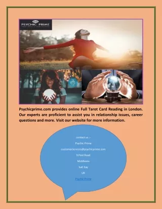 psychicprime com provides online full tarot card