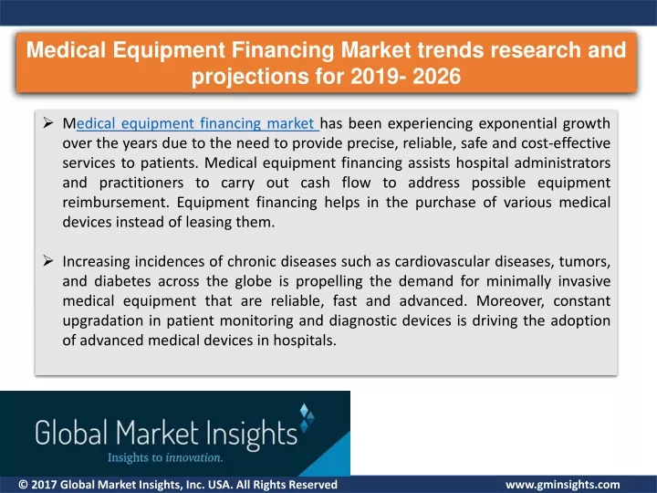 medical equipment financing market trends