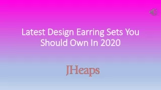 Latest Design Earring Sets You Should Own In 2020