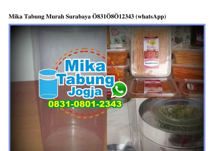 mika tabung murah surabaya 831 8 12343 whatsapp