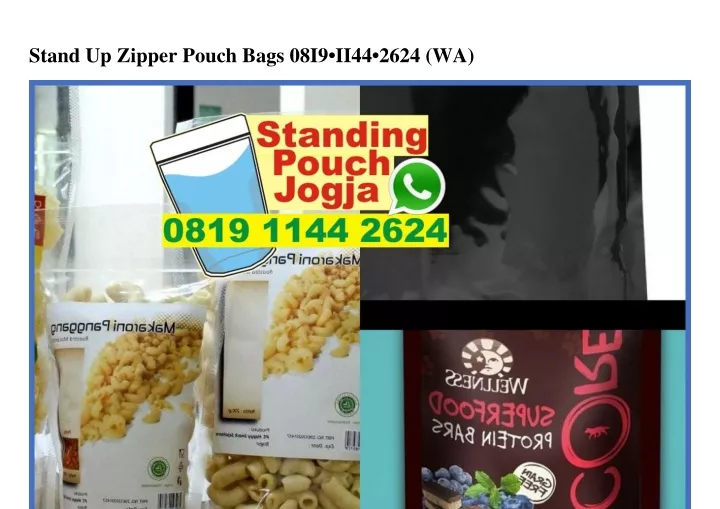 stand up zipper pouch bags 08i9 ii44 2624 wa