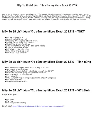 m y o 35 ch ti u n c c m tay micro exact 20 i t s
