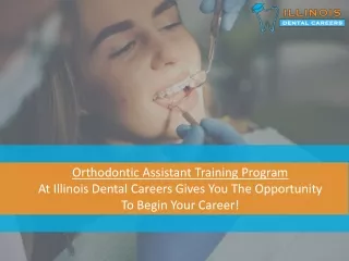 Orthodontic Assistant Training Programs