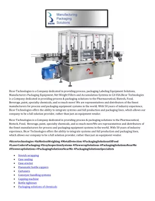 bicor technologies is a company dedicated