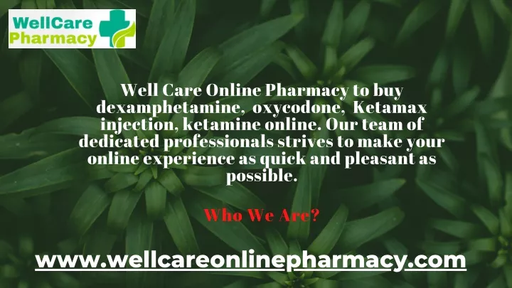 well care online pharmacy to buy dexamphetamine