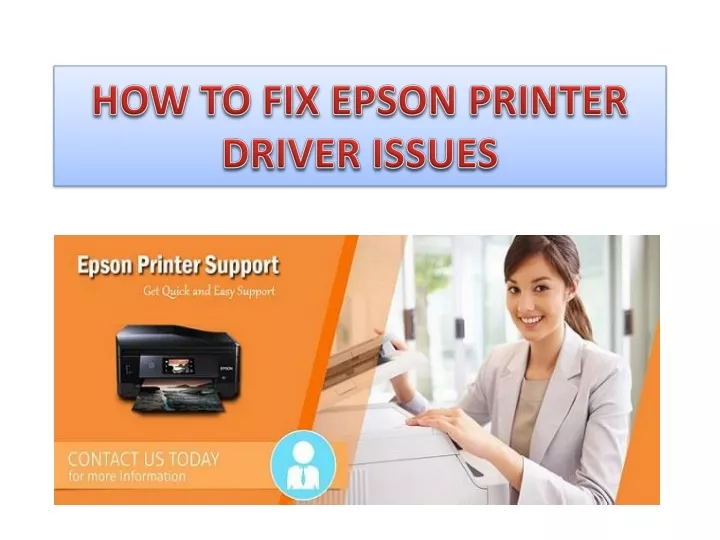 how to fix epson printer driver issues