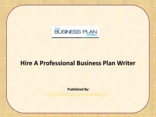Impact Of Business Plan Writing Services