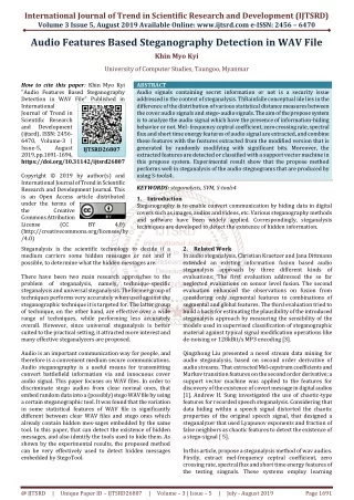 international journal of trend in scientific