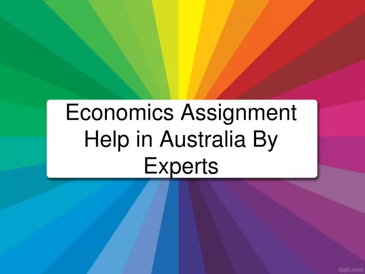 economics assignment help in australia by experts