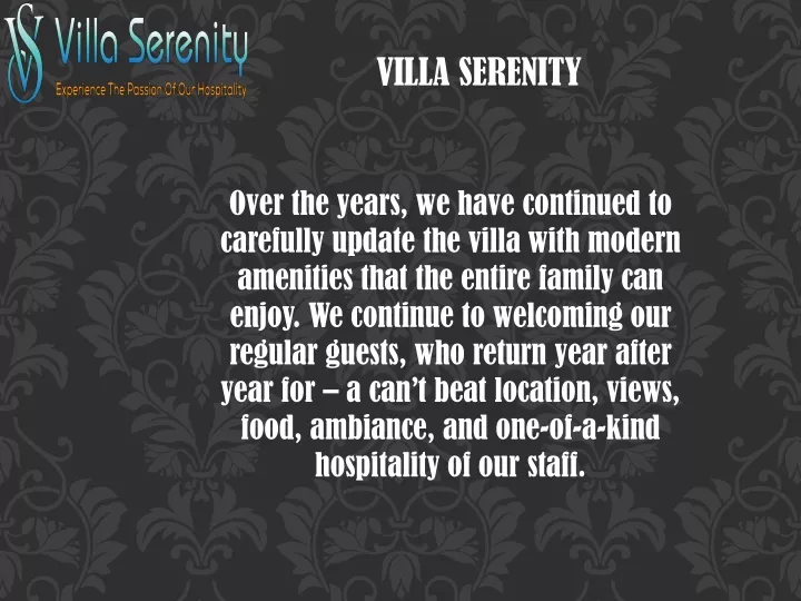 villa serenity