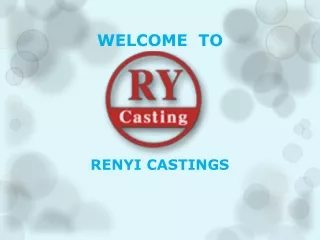 Iron Sand Castings Foundry- RENYI CASTINGS