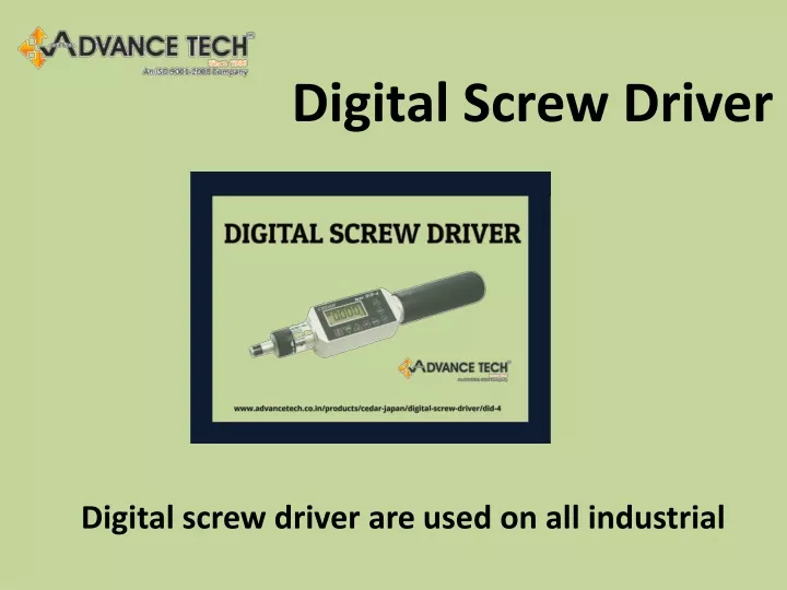 digital screw driver