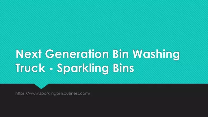 next generation bin washing truck sparkling bins