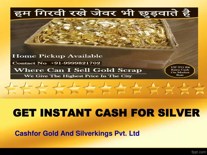 get instant cash for silver