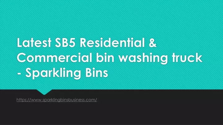 latest sb5 residential commercial bin washing truck sparkling bins