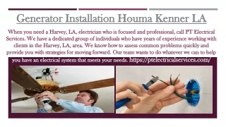 generator installation houma kenner la