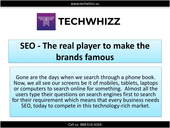 seo the real player to make the brands famous