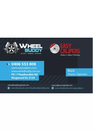 Wheel Buddy Business Card