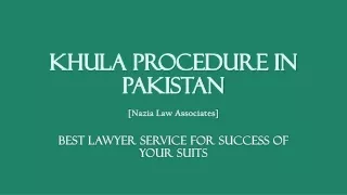 Get Know About Short Process of Khula in Pakistan