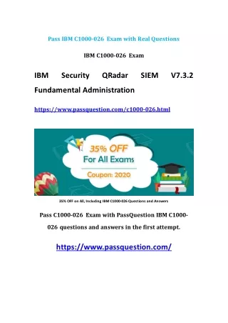 pass ibm c1000 026 exam with real questions