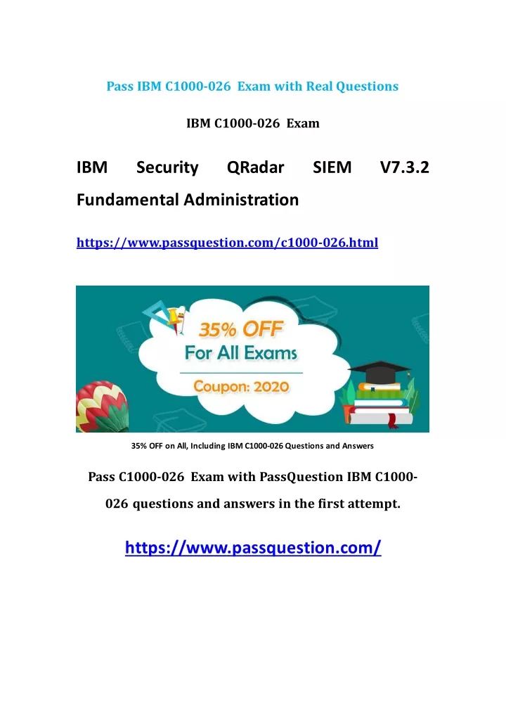 pass ibm c1000 026 exam with real questions