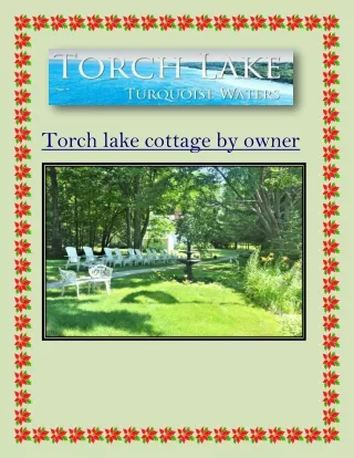 Torch lake cottage by owner