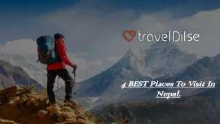 4 BEST Places To Visit In Nepal.