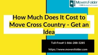 how much does it cost to move cross country get an idea