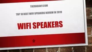 Top 10 Best WiFi Speakers Review