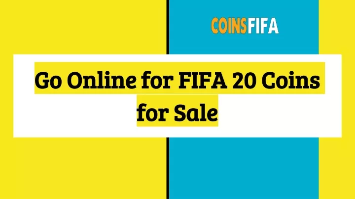 go online for fifa 20 coins for sale