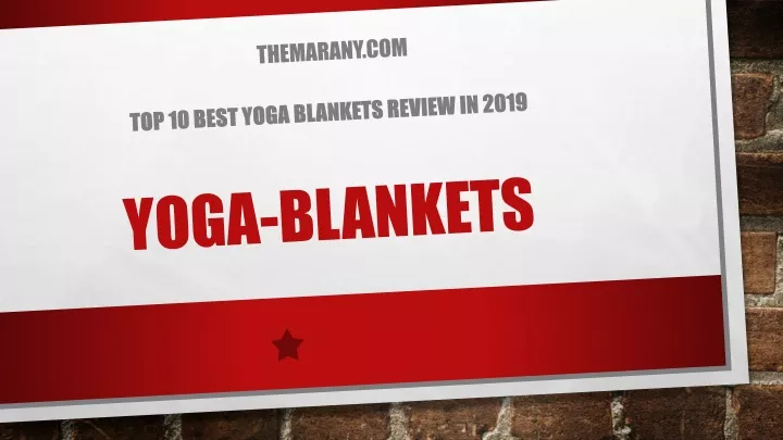 yoga blankets