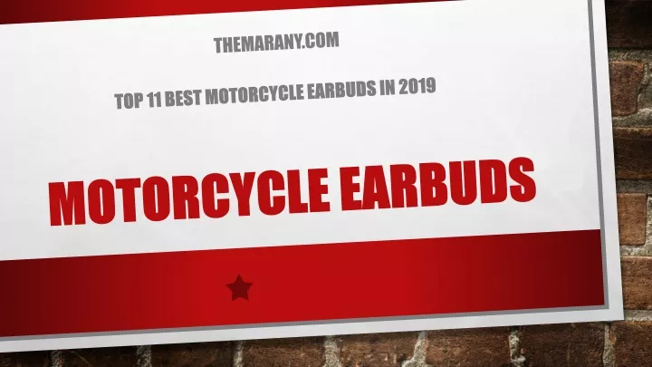 motorcycle earbuds