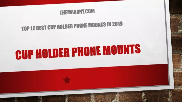 cup holder phone mounts