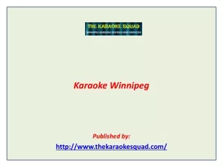 Karaoke Winnipeg